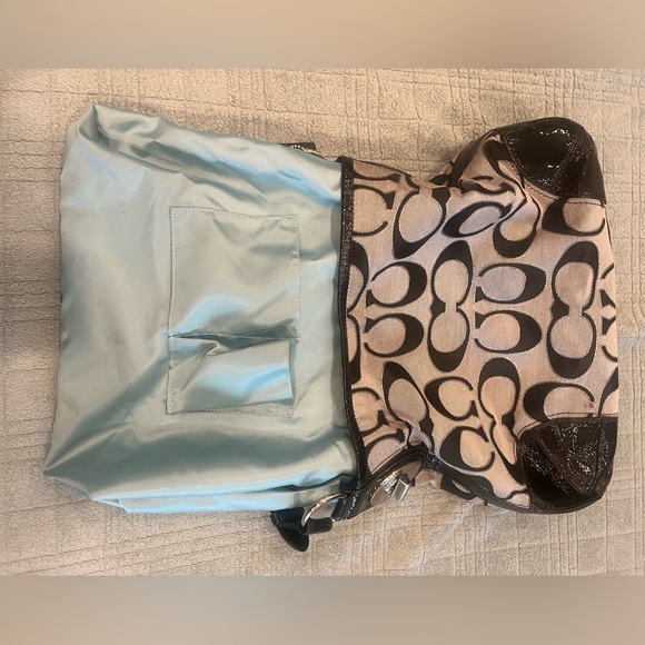 Authentic Coach Peyton Signature Lurex / Metallic C Outline - Hobo Bag - USED - Picture 8 of 9